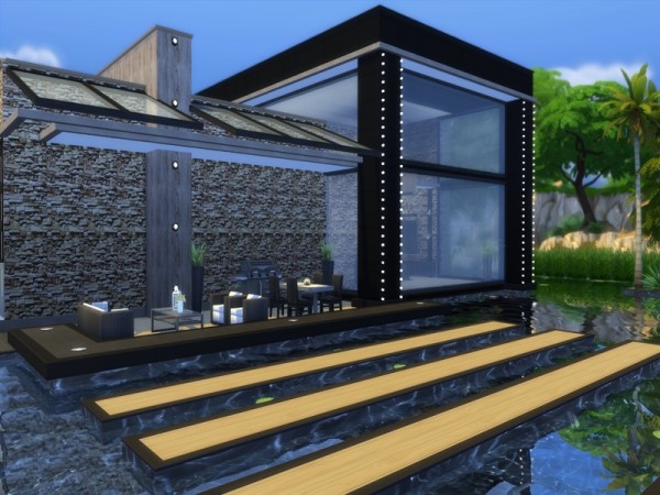  The Sims Resource: Midnight Pearl house by Suzz86
