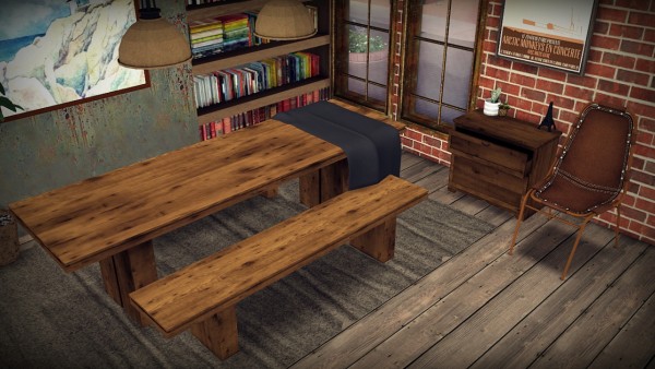  MXIMS: Kayu Teak Dining Set and Perriand Les Arcs Chair Recolors