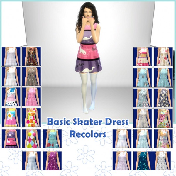  Enure Sims: Basic Skater Dress