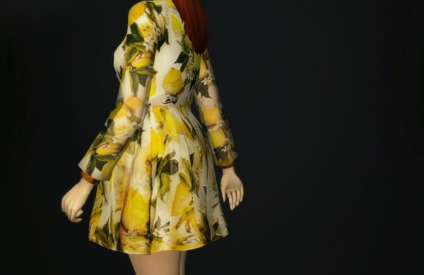  Rusty Nail: The bright lemoon prints dress