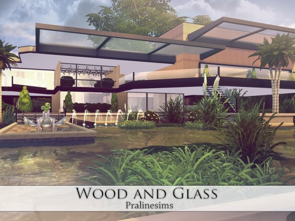  The Sims Resource: Wood and Glass by Pralinesims