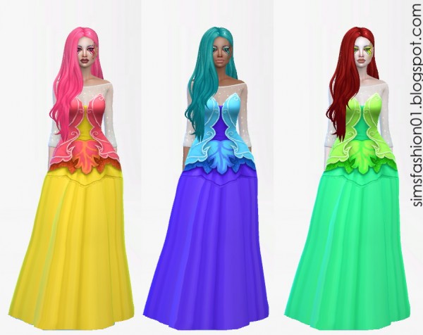  Sims Fashion 01: Fairy Dress