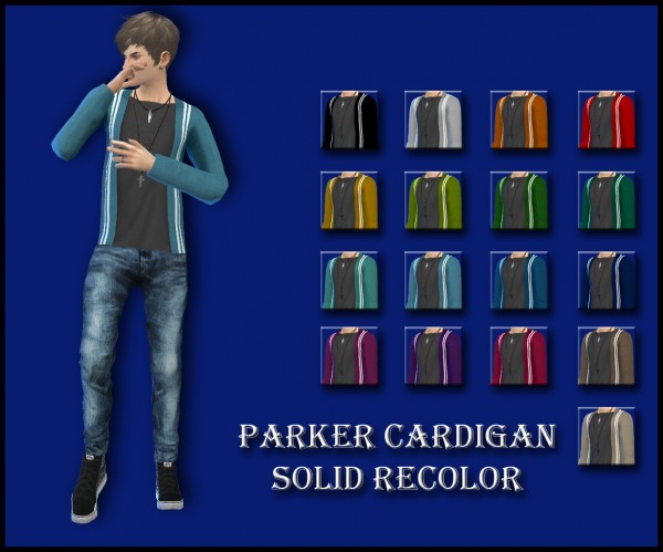  Enure Sims: Parker Cardigan Solid Recolor
