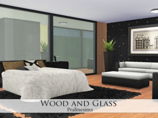  The Sims Resource: Wood and Glass by Pralinesims