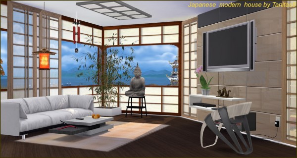  Tanitas Sims: Japanese modern house