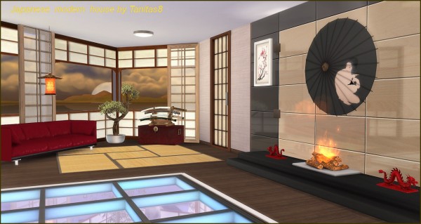  Tanitas Sims: Japanese modern house