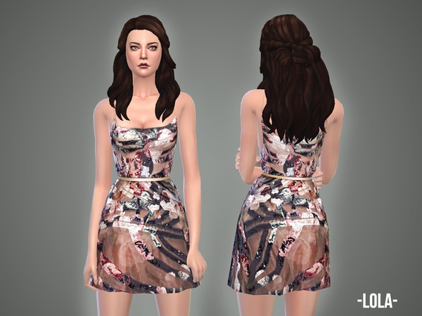  The Sims Resource: Lola   dress by April