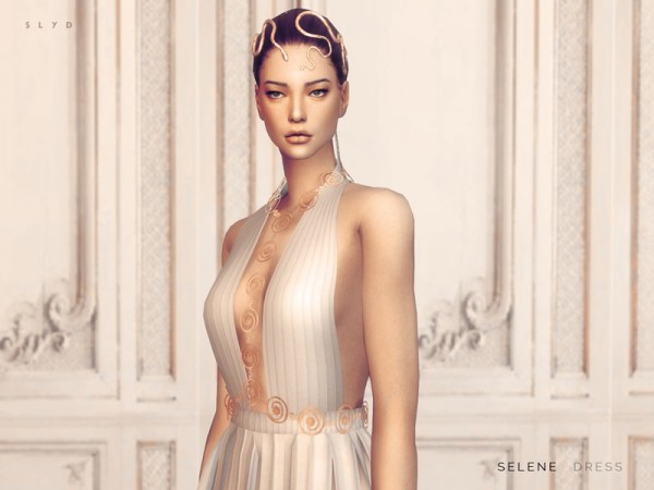  The Sims Resource: Selene Dress by SLYD