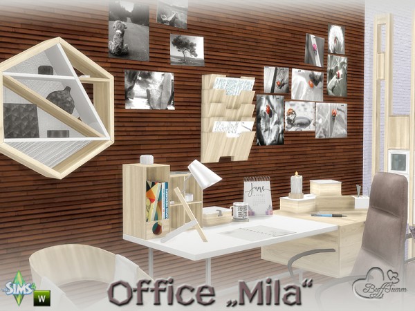  The Sims Resource: Mila Office by BuffSumm
