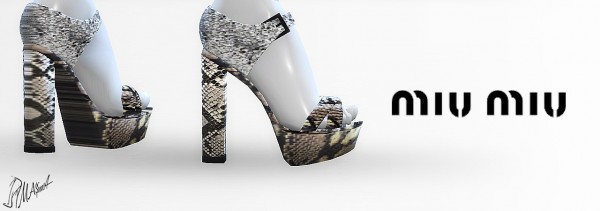  MA$ims 3: Snakeskin Sandals