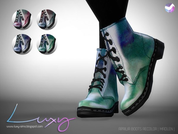  The Sims Resource: Aprilia Boots by Luxy Sims 3