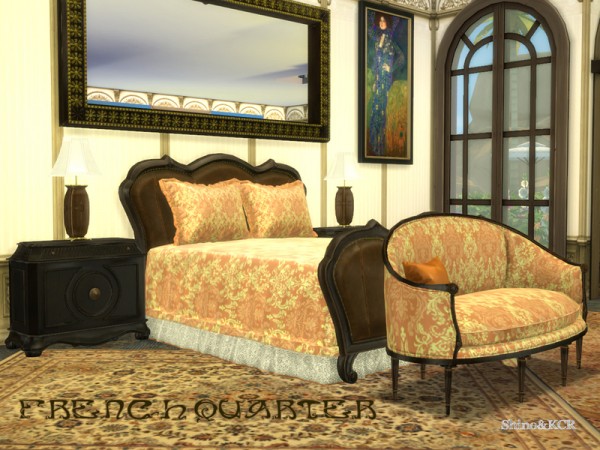  The Sims Resource: French Quarter Bedroom by ShinoKCR
