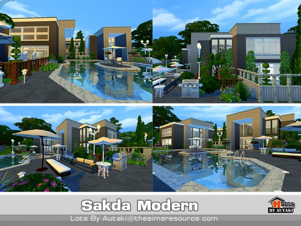  The Sims Resource: Sakda Modern house by autaki