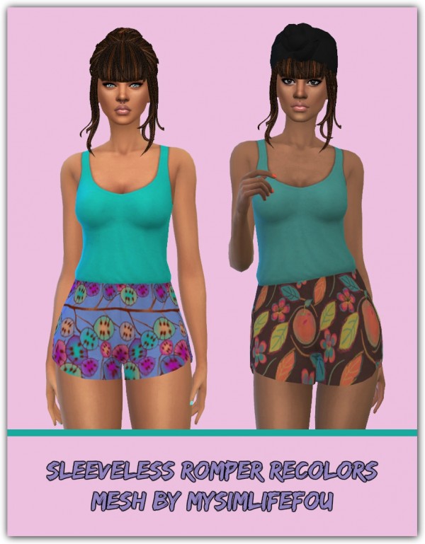  Simsworkshop: Sleeveless Romper Recolors by maimouth