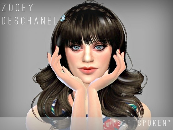  The Sims Resource: Zooey Deschanel sims model by *Softspoken*