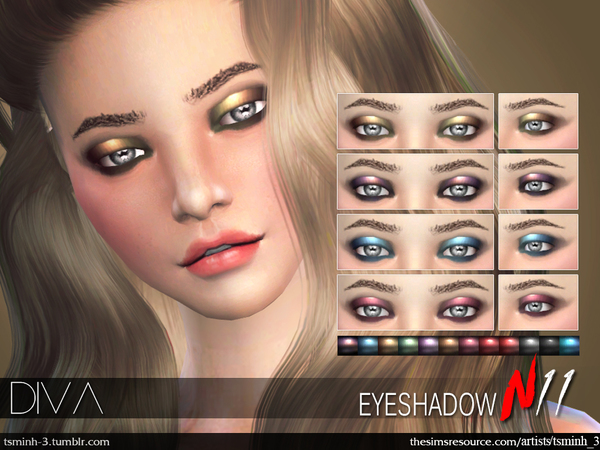  The Sims Resource: DIVA Eyeshadow by tsminh 3