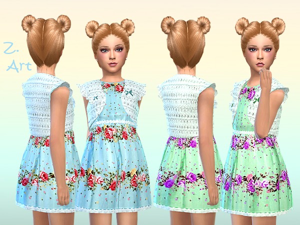  The Sims Resource: Pastelli dress by Zuckerschnute20