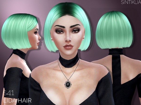  The Sims Resource: Sintiklia   Hair 41 Lida+braid