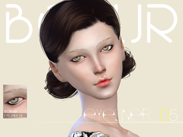  The Sims Resource: Eyeliner N05 by Bobur