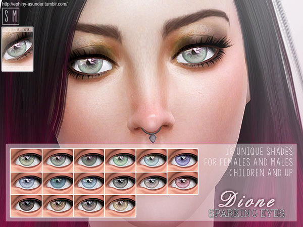  The Sims Resource: Dione    Sparkling Eyes by Screaming Mustard