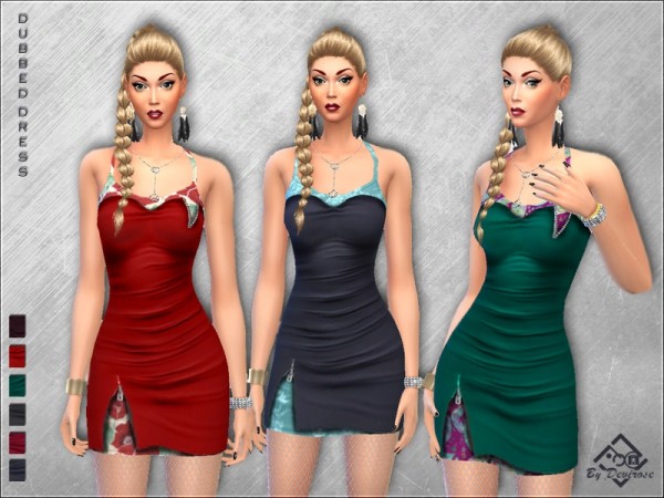  The Sims Resource: Dubbed Dress by Devirose