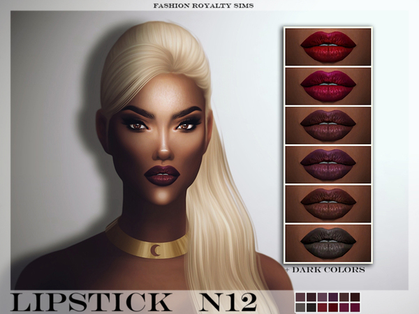  The Sims Resource: Lipstick N12 by Fashion Royalty