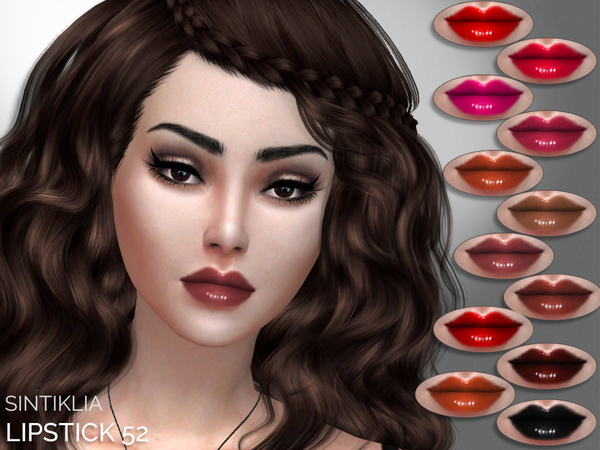  The Sims Resource: Lipstick 52 by Sintiklia