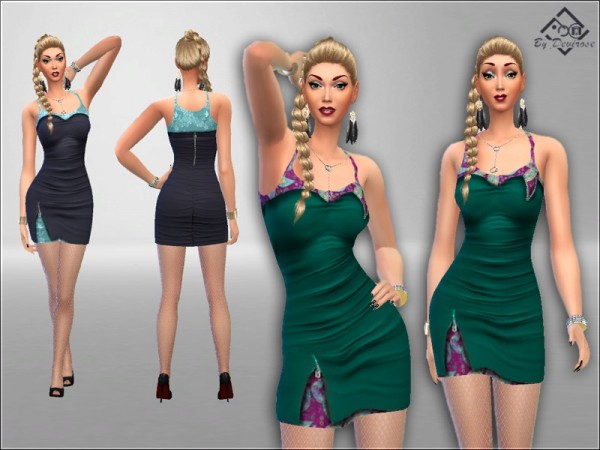  The Sims Resource: Dubbed Dress by Devirose