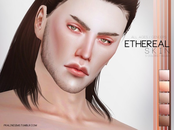  The Sims Resource: Ethereal Skin by Pralinesims