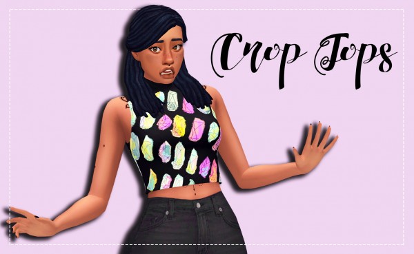  Simsworkshop: Crop Tops by Weepingsimmer
