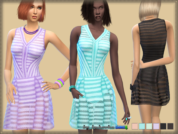  The Sims Resource: Openwork Dress by Bukovka