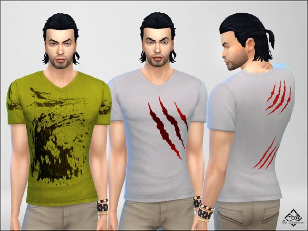 The Sims Resource: Tshirt Man Collection by Devirose