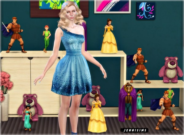  Jenni Sims: Decoratives Disney ( Beast, Belle, Hercules, Jasmine, Lotso, PeterPan)
