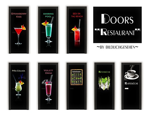  Akisima Sims Blog: Doors „Restaurant“