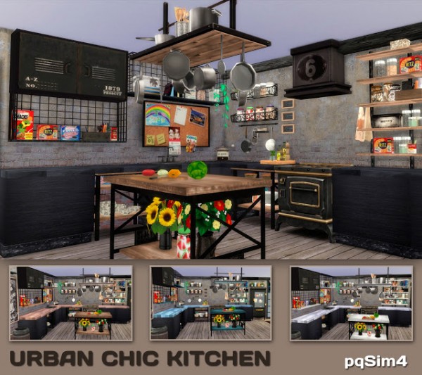  PQSims4: Urban Chic Kitchen