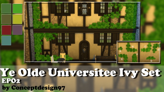  Simsworkshop: Old Universite Ivy Set by ConceptDesign97