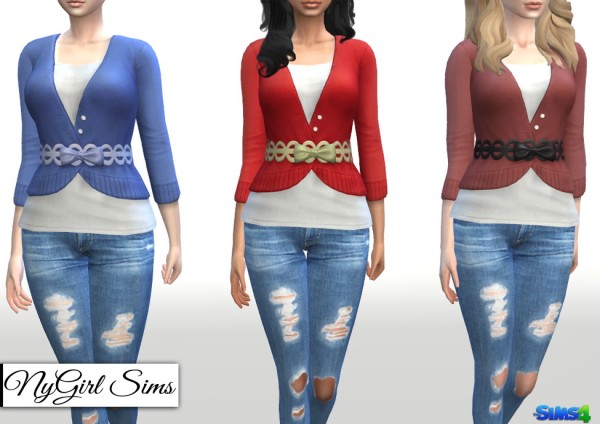  NY Girl Sims: Dine Out Sweater Dress as Top