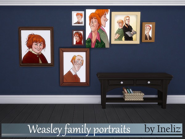  The Sims Resource: Weasley family portraits by Ineliz