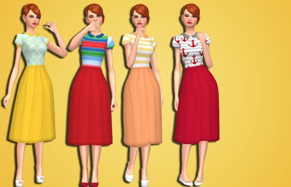  Simsworkshop: Blossom Dress V2 by Annabellee25