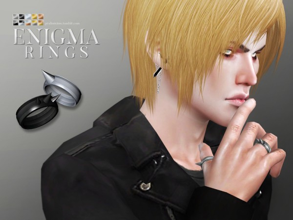  The Sims Resource: Enigma Rings by Pralinesims