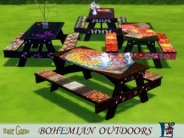  The Sims Resource: Bohemian Outdoors set by Evi