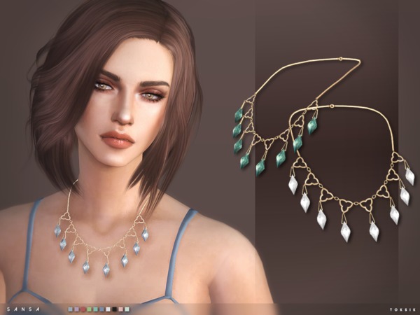  The Sims Resource: Sansa Necklace by toksik
