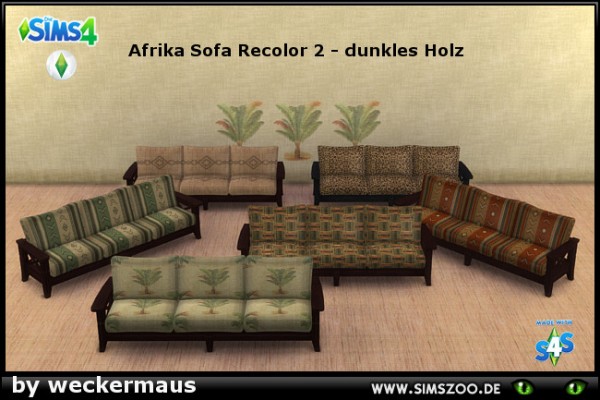 Blackys Sims 4 Zoo: Africa Set Recolors   Sofa