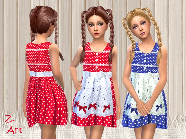  The Sims Resource: Heidi dress by Zuckerschnute20