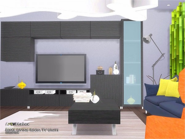  The Sims Resource: Besta Livingroom TV Units by ArtVitalex