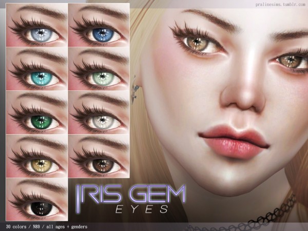  The Sims Resource: Iris Gem Eyes N89 by Pralinesims