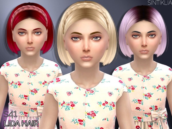  The Sims Resource: Sintiklia   Hair Lida child