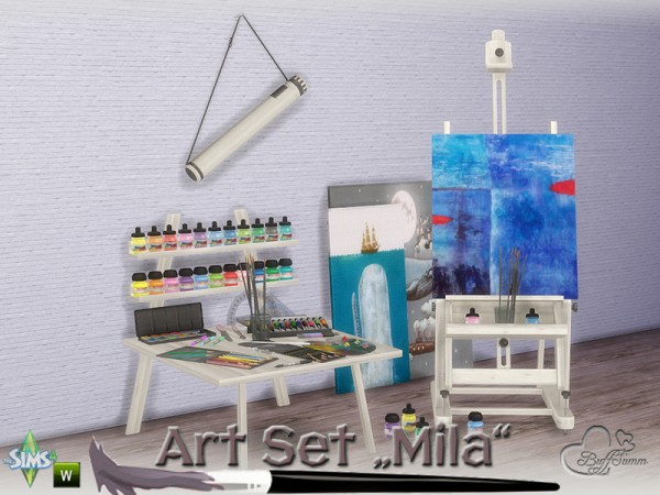  The Sims Resource: Mila Art Hobby Set by BuffSumm