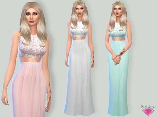  The Sims Resource: Lyndia Dress by Karla Lavigne