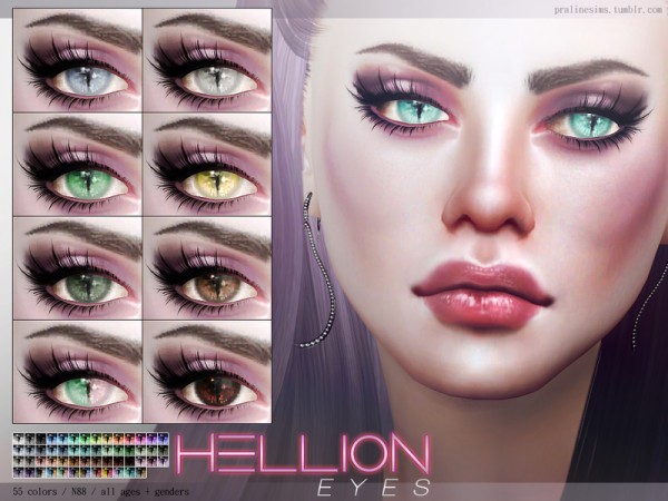  The Sims Resource: Hellion Eyes N88 by Pralinesims